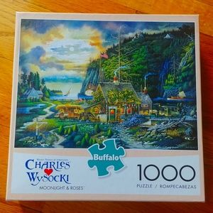Puzzle - Charles Wysocki's Moonlight & Roses